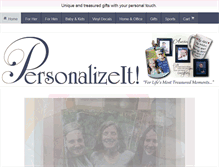 Tablet Screenshot of personalizeitforyou.com